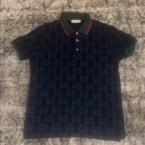 Gucci Navy Polo Cotton